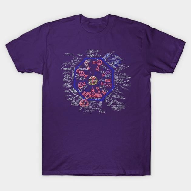 Blast Door Map T-Shirt by cunningmunki